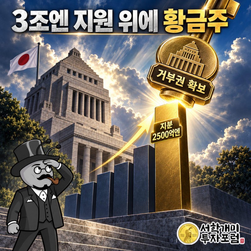 2026년 6월 정부가 1500억엔을 추가로 넣어 지분을 2500억엔으로 늘렸다