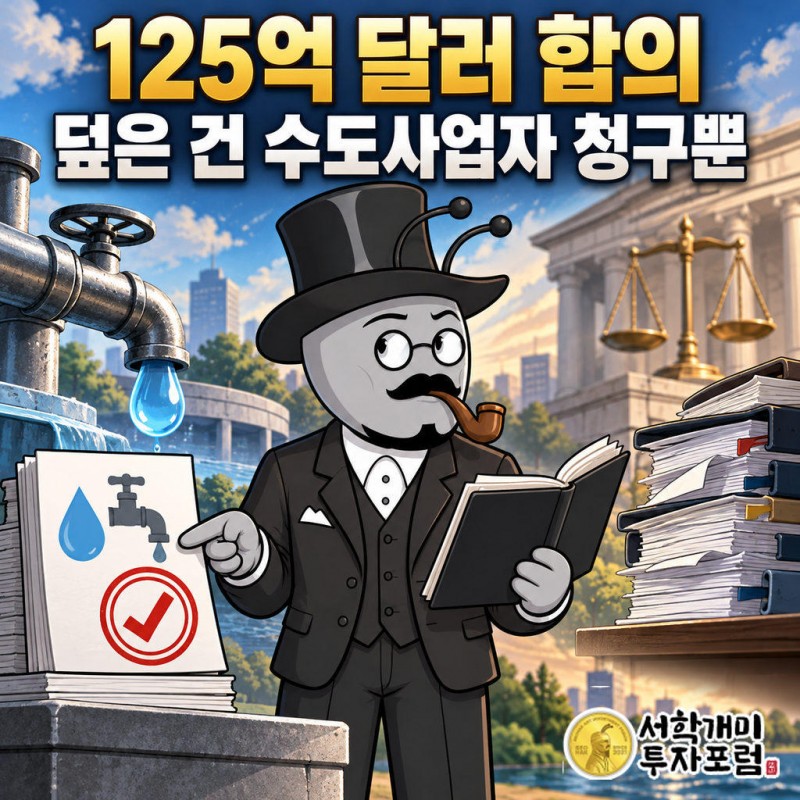 미국 PFAS 합의금 105억~125억 달러는 참여 공공 수도사업자의 청구를 대상으로 한다
