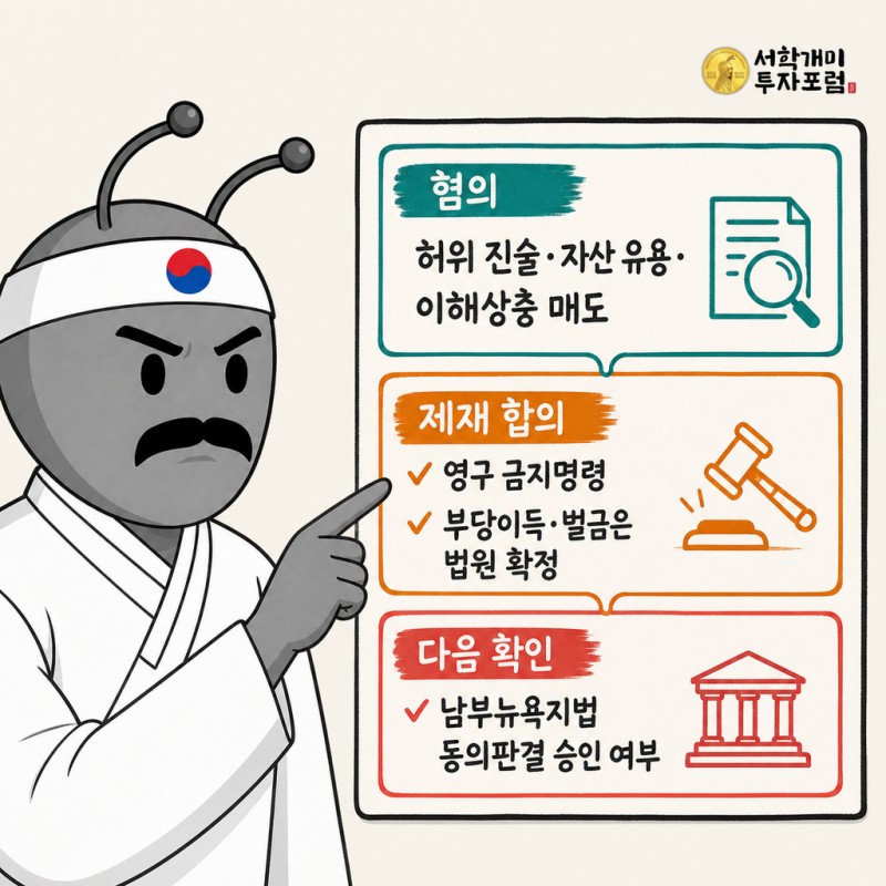 어딧 벤처스 관련 SEC 혐의와 제재 합의, 다음 확인점을 정리한 설명판