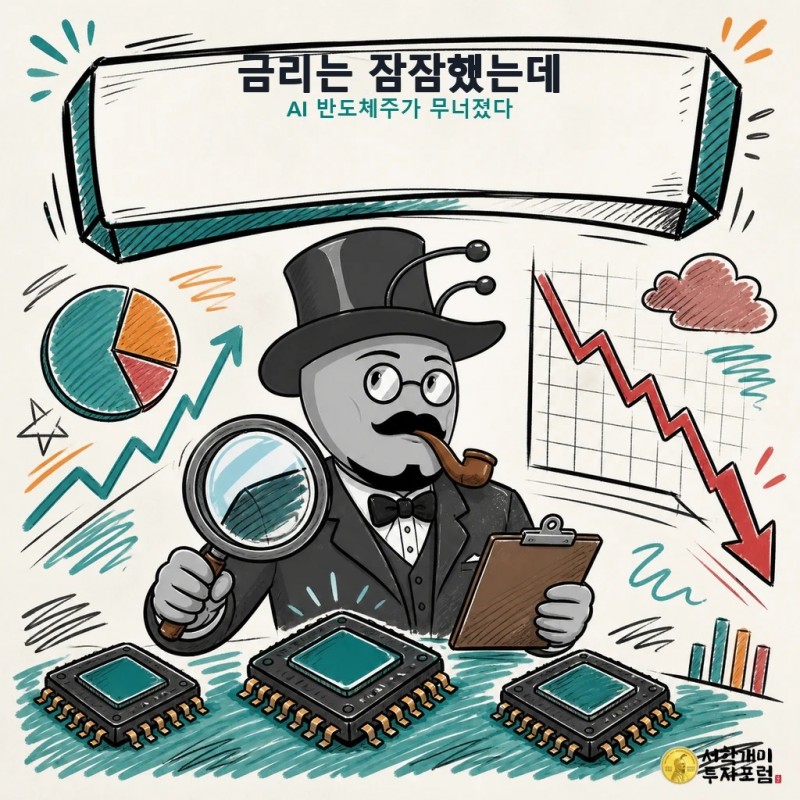 AI 반도체주 하락을 분석하는 서학개미