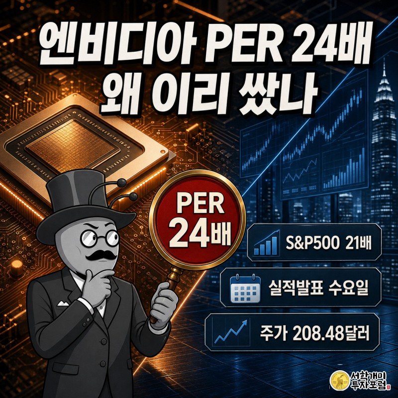 화면 왼쪽은 호박색으로 빛나는 엔비디아 GPU 칩에 개미가 