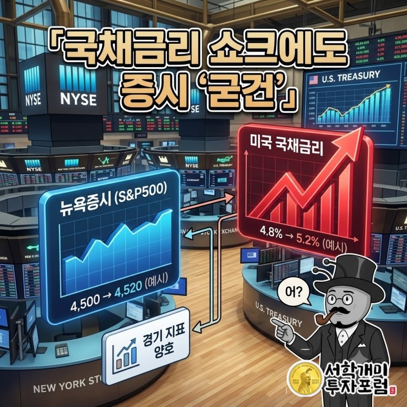 국채금리는 치솟았는데 뉴욕증시는 왜 주저앉지 않았나