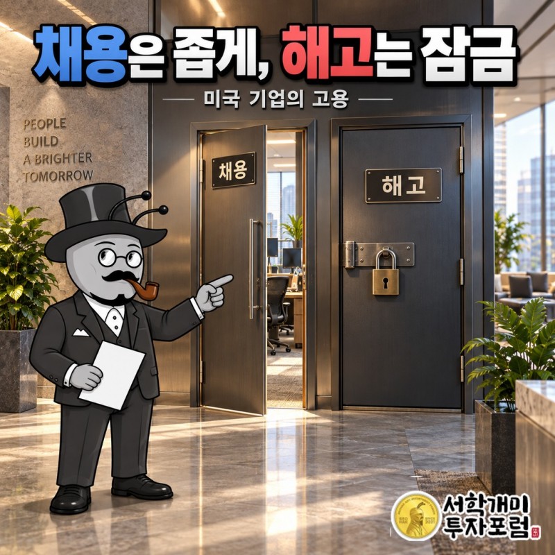 미국 기업은 채용 문을 좁히고 해고 문은 잠갔다