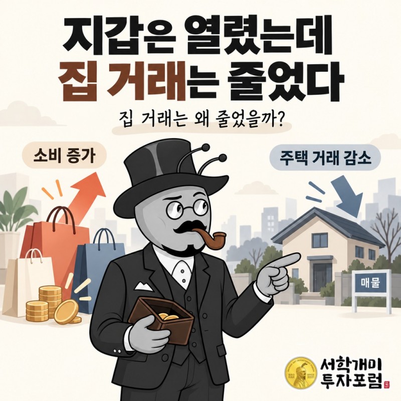 지갑은 열렸는데 집 거래는 왜 줄었을까요?