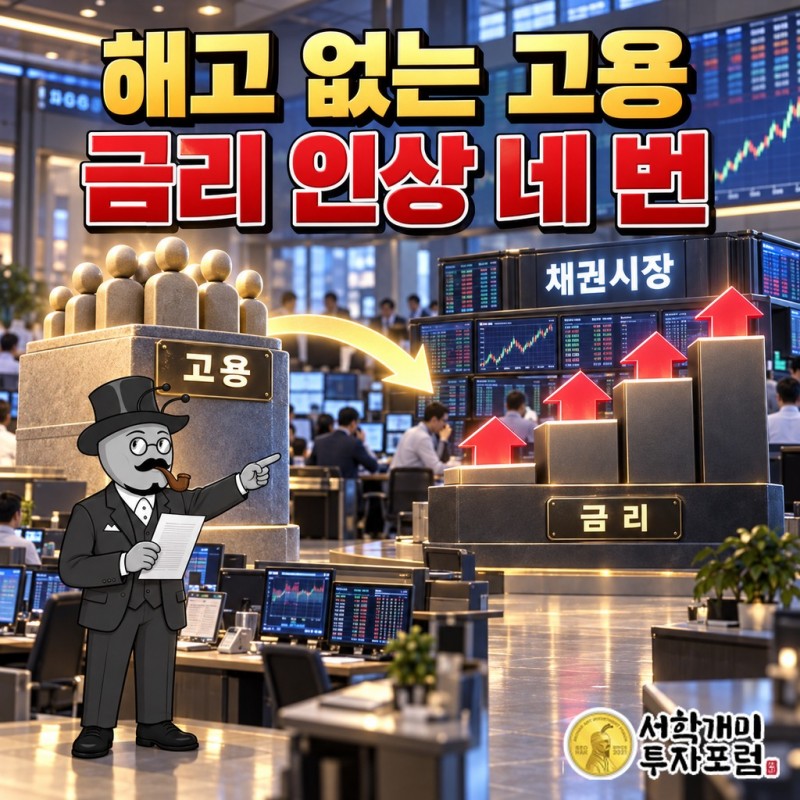 해고 없는 고용이 채권시장에서 금리 인상 네 번으로 바뀌었다