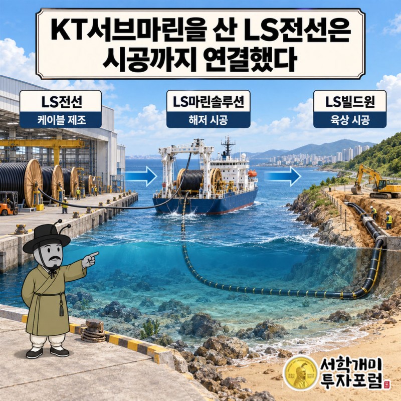 LS마린솔루션 — KT서브마린을 산 LS전선은 시공까지 연결했다 도판