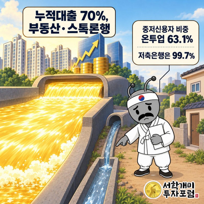 온투업 누적 대출액의 70%가 부동산 담보대출·스톡론에 집중됐다