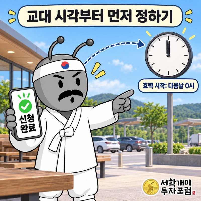 운전자 한정특약 해제는 신청한 날이 아니라 다음날 0시에 효력이 생기는 경우가 많다