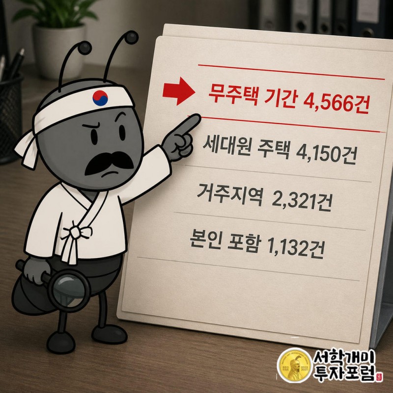 무주택 기간 산정 오류 4천566건