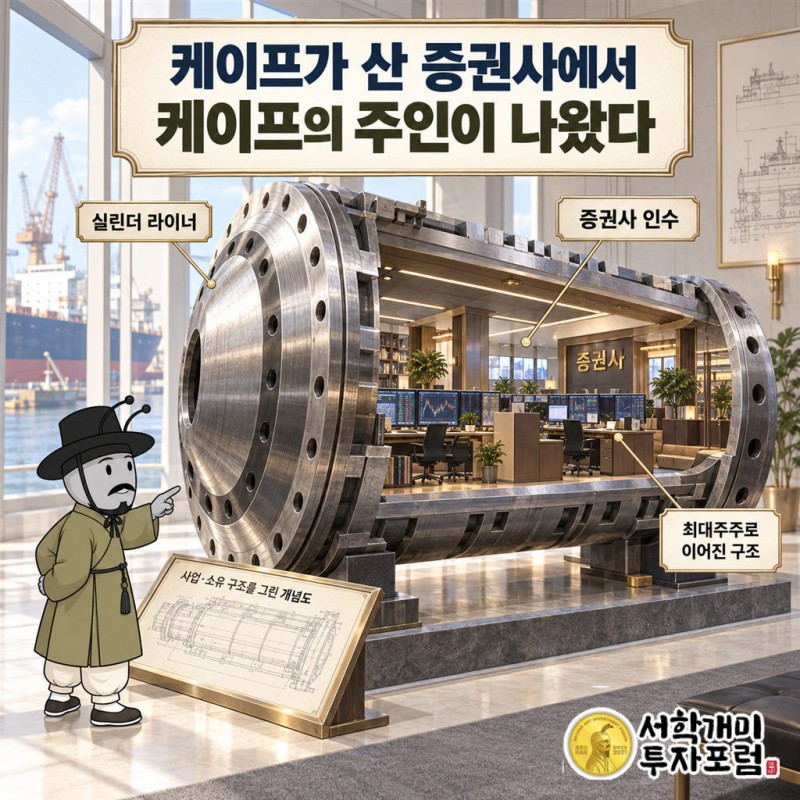 케이프 커버 — 케이프가 산 증권사에서 케이프의 주인이 나왔다