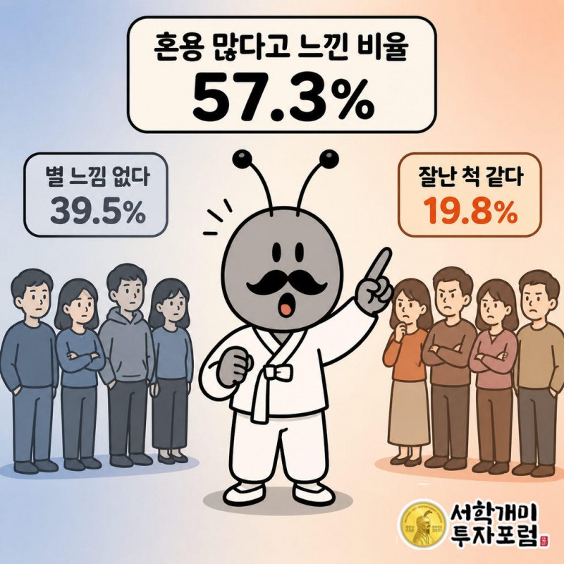 2025년 국립국어원 조사에서 외국어를 섞어 쓰는 사람이 많다는 응답 57.3%