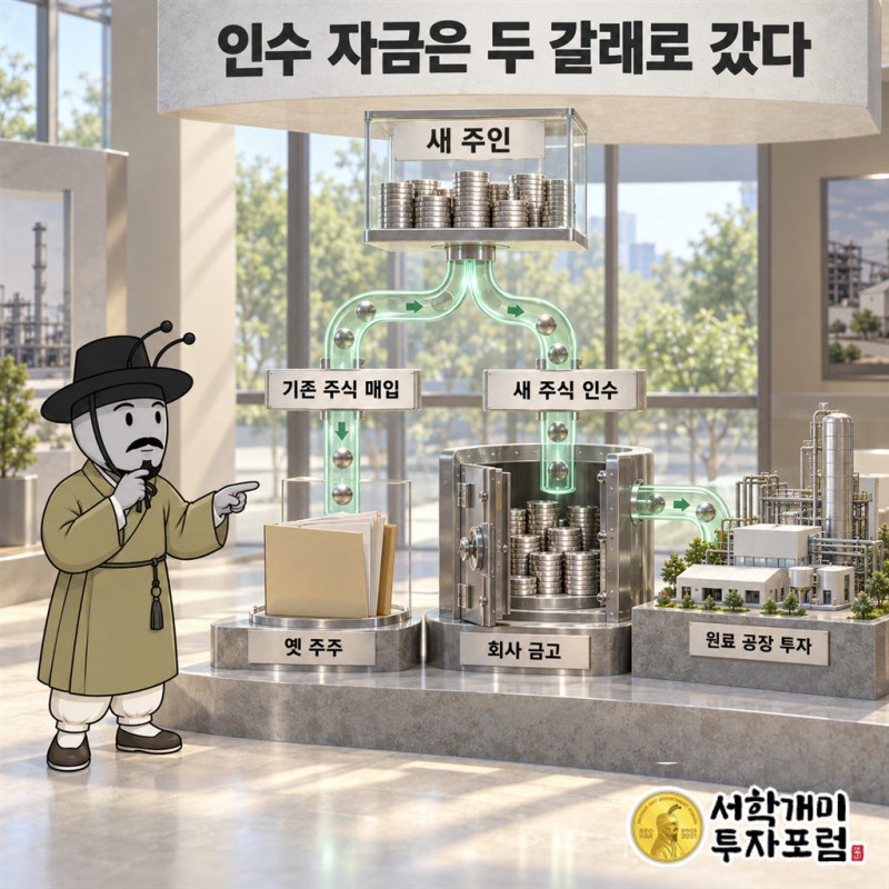 KNW — 인수 자금은 두 갈래로 갔다 도판