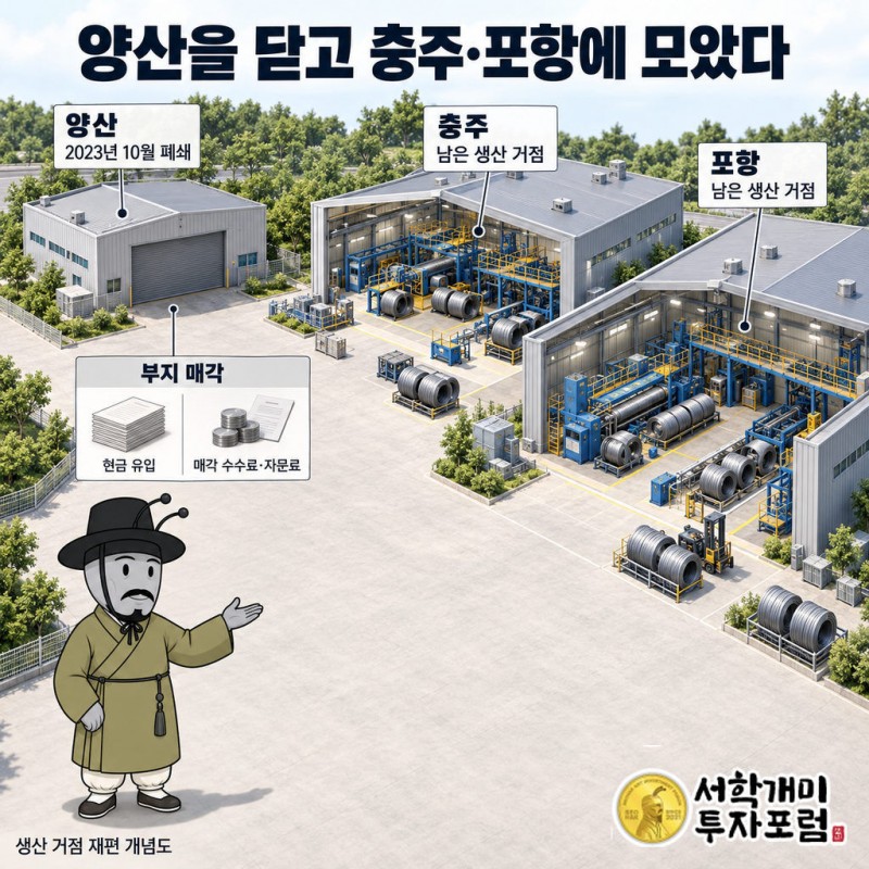 대호특수강 — 양산을 닫고 충주·포항에 모았다 도판