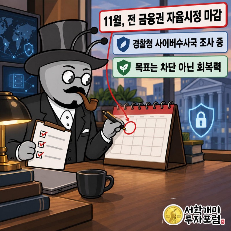 금융당국이 11월까지 전 금융권에 IT 기본통제 자율시정을 요구했다