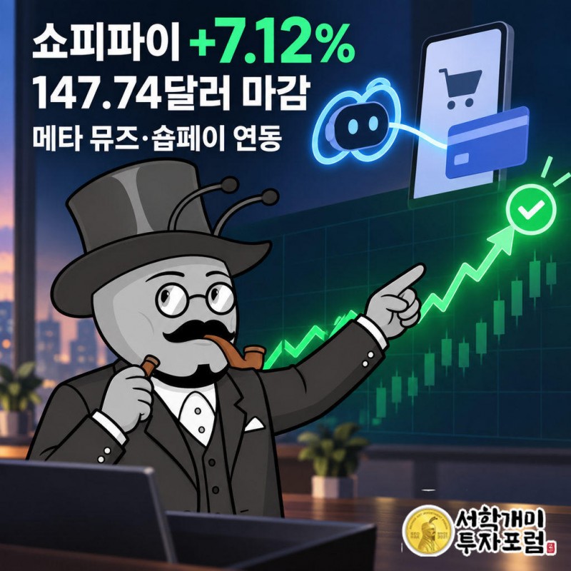메타의 AI 에이전트 뮤즈와 쇼피파이 숍페이의 결제 연동 소식이 전해졌다