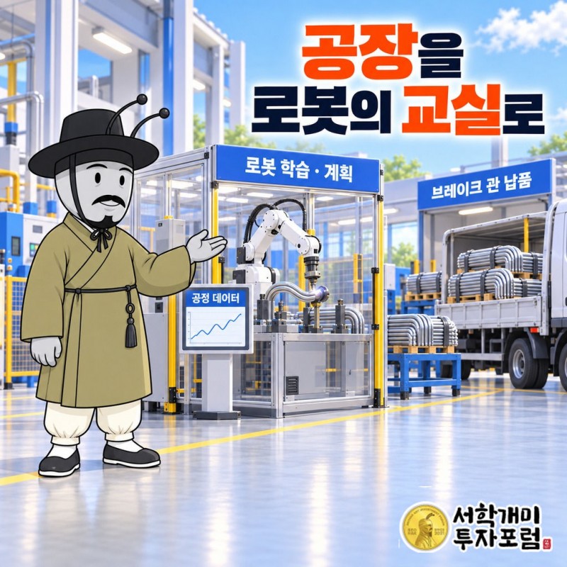 핑거(163730): 은행 앱 구축 회사가 로봇 기술과 배관 생산 현장을 함께 확보하려는 사업 전환 — 공장을 로봇의 교실로 도판