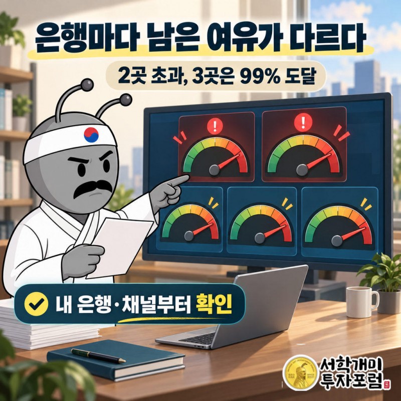 5대 은행 중 2곳은 개별 관리 목표를 초과했고 나머지 3곳도 연말 목표의 99%가량에 도달했다