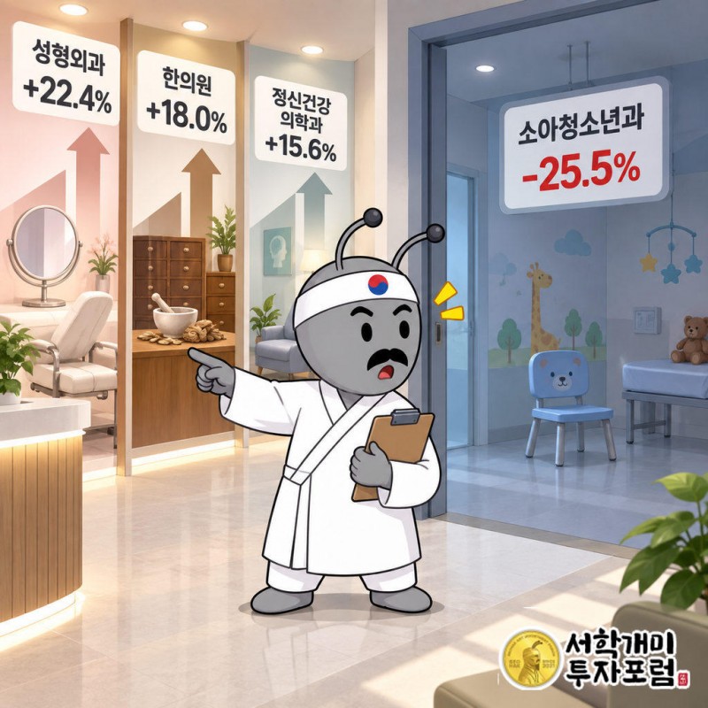 2년 새 방문 증가: 성형외과 22.4%, 한의원 18.0%, 정신건강의학과 15.6%