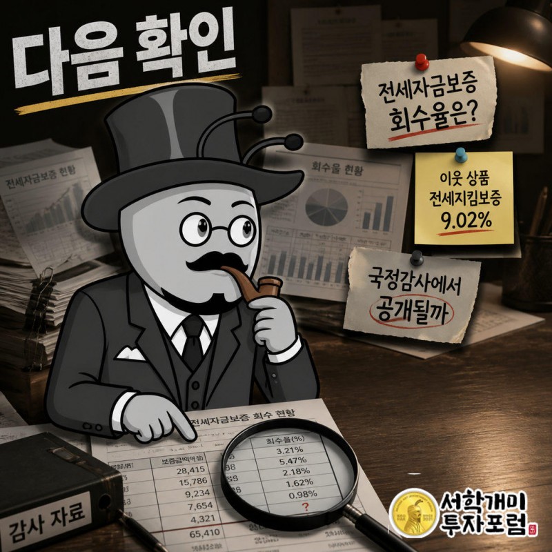 전세지킴보증의 회수율은 올해 7월 기준 9.02%, 못 받은 돈은 4559억원이며 전세자금보증의 회수율은 공개되지 않았다