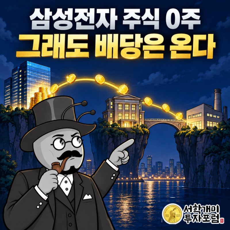 KCC는 삼성전자 주식이 아니라 삼성물산 지분 10.49%를 보유하고 있다