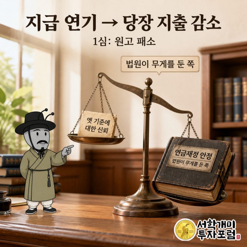 A씨는 지급개시 연월을 정한 공단 결정의 취소를 구했으나 1심에서 패소했다.