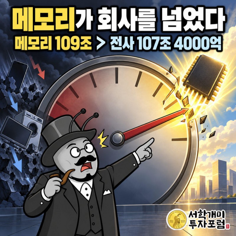 메모리사업부 추정 영업이익 109조원