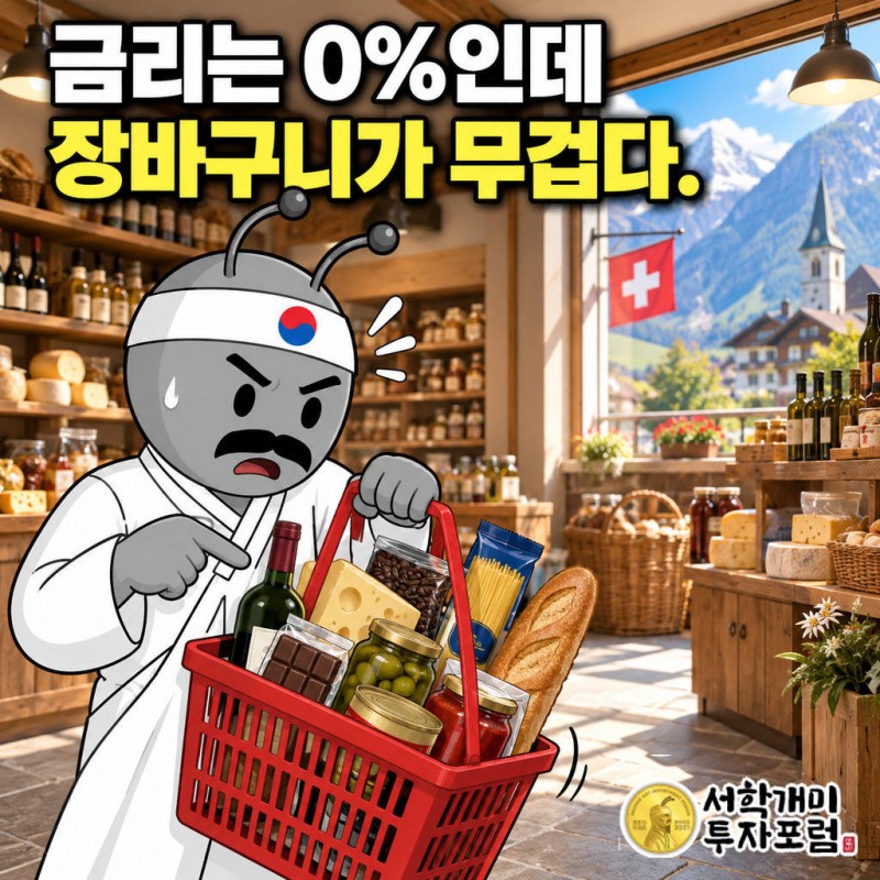 스위스국립은행(SNB)은 9월 24일 기준금리를 0%로 묶었다