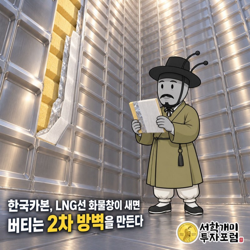 한국카본(017960): 낚싯대 탄소섬유 소재로 출발해 LNG선 화물창 2차 방벽(트리플렉스·경질 2차 방벽)을 만드는 회사가 된 경로, 최대 이익과 줄어드는 수주잔고, 감액배당 재원. 계기는 2026-10-01 분기배당 결정 커버 — 한국카본, LNG선 화물창이 새면 버티는 2차 방벽을 만든다
