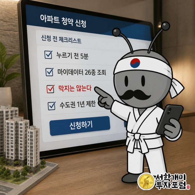 청약홈 마이데이터로 부적격 사유 26종을 신청 전에 조회할 수 있지만 신청을 막지는 않는다