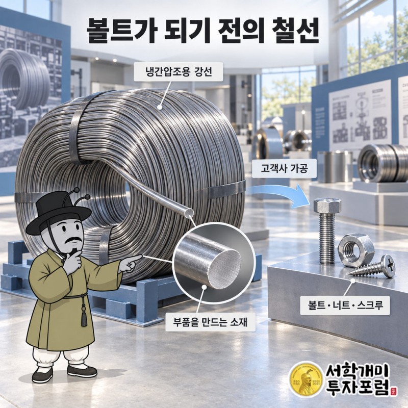 대호특수강 커버 — 볼트가 되기 전의 철선