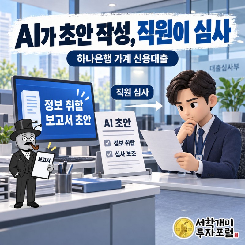5대 은행은 16개 여신업무에 AI를 활용한다.