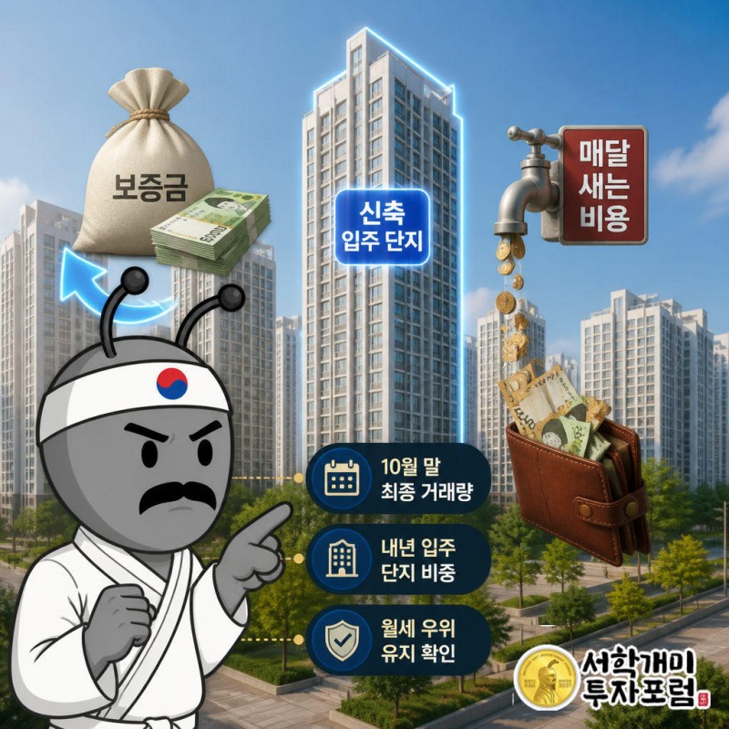 보증금은 돌려받지만 월세는 사라지며 목돈 문턱이 매달 새는 비용으로 바뀌었다