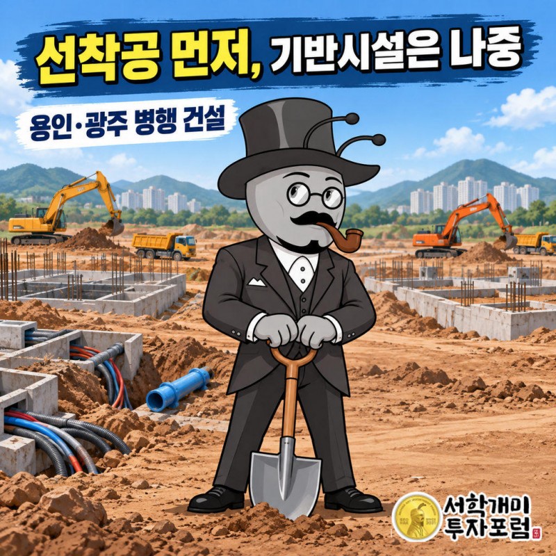 최태원 회장은 10월 9일 전력·용수가 늦어도 타이밍만 맞으면 먼저 공사에 들어가겠다고 말했다