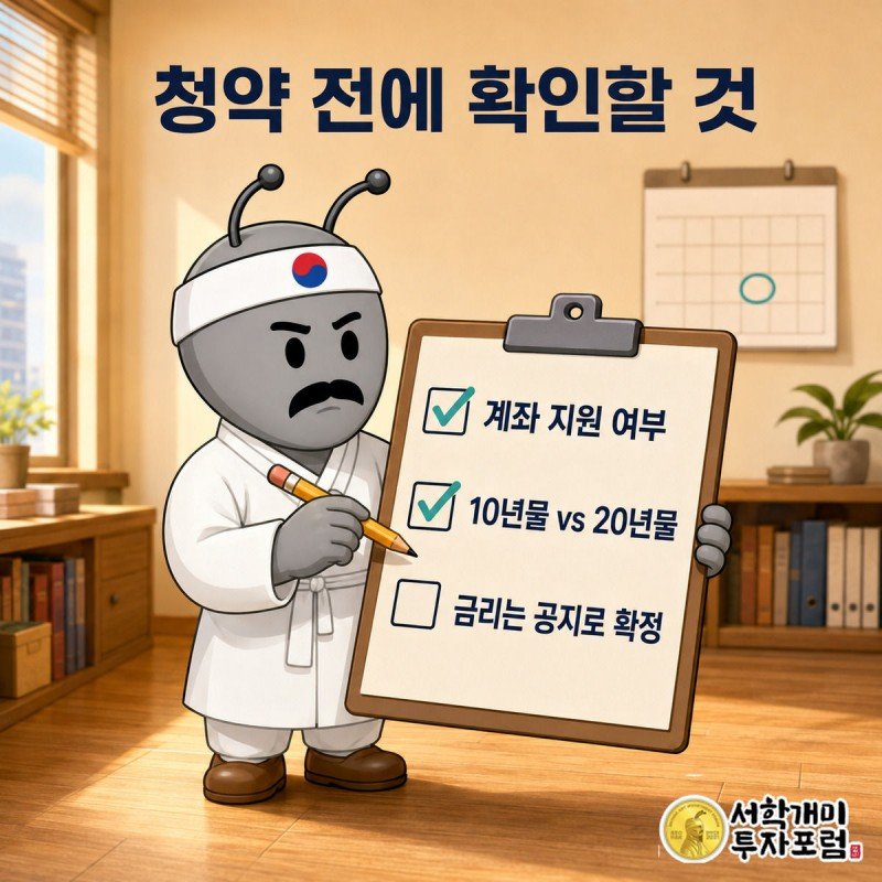 체크리스트 판에 항목을 하나씩 확인하며 체크 표시를 그려 넣는 개미