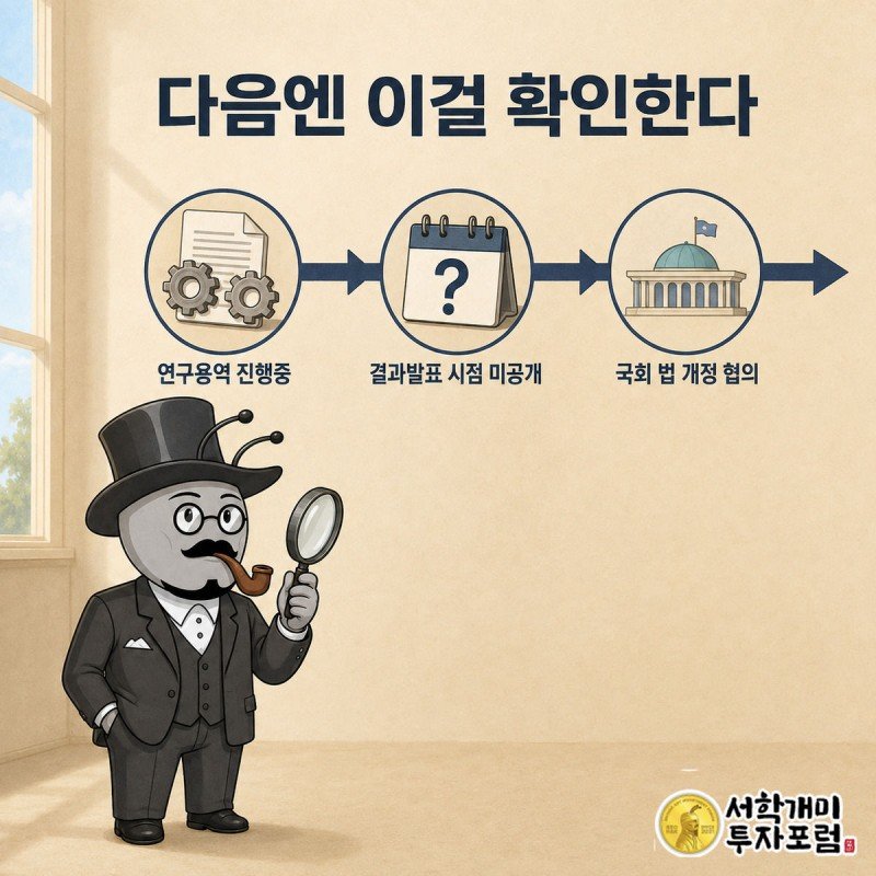 국민연금 추납 제도 개편의 다음 단계인 연구용역 결과 발표와 국회 협의 일정을 확인하는 타임라인 이미지