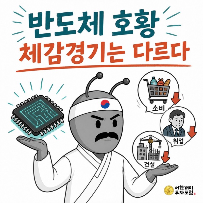 반도체 호황과 체감경기의 차이를 살펴보는 동학개미