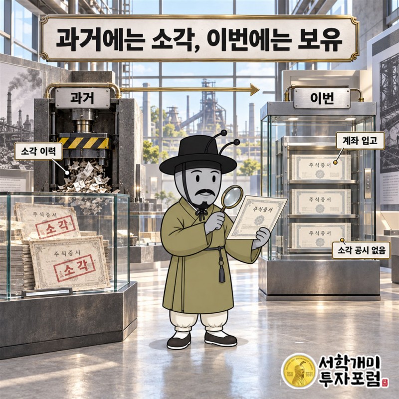 한국철강 — 2년 전에는 태웠는데 왜 이번엔 다른가 도판