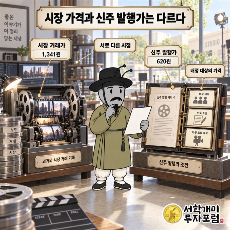 바른손이앤에이 — 상한가 1,341원과 발행가 620원 사이 도판