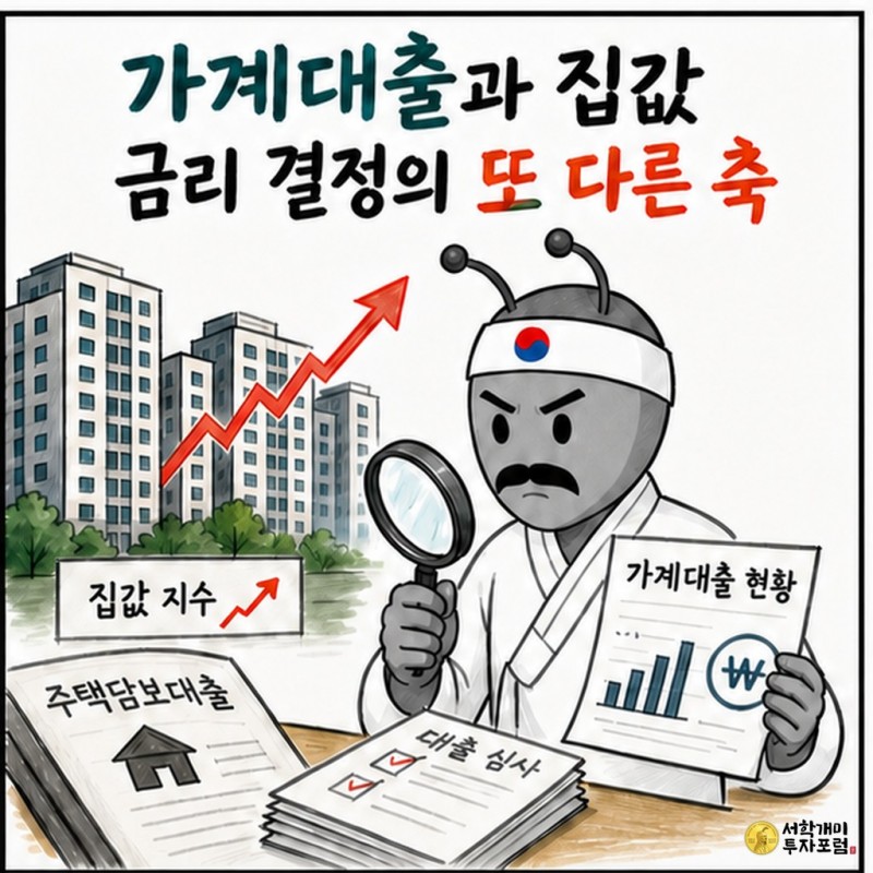 아파트 가계대출 증가를 살펴보는 동학개미