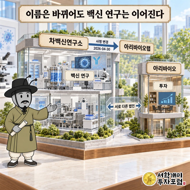 아리바이오LAB — 이름은 바뀌어도 백신 연구는 이어진다 도판
