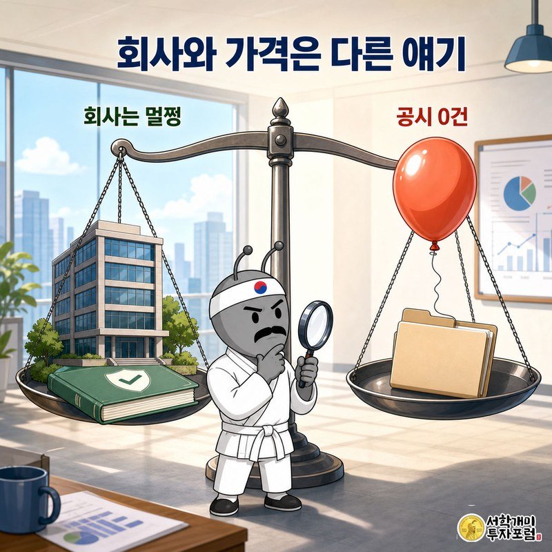 회사는 멀쩡한데 가격에는 근거가 없다