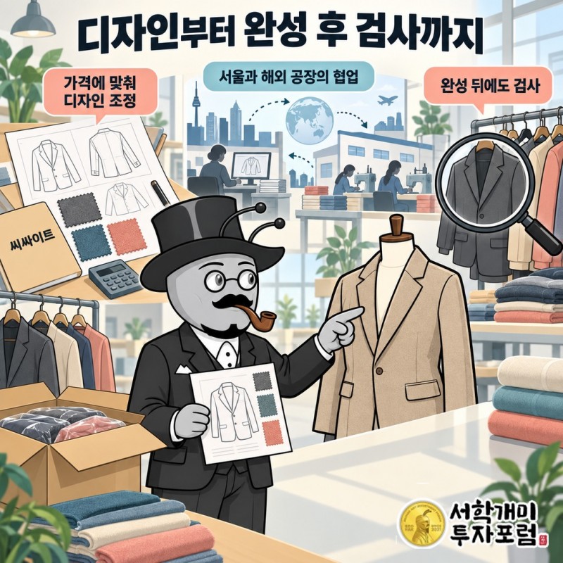 씨싸이트의 특수 프린트 제안이 고객의 그래픽 수정과 가격 검토를 거쳐 생산 주문으로 연결되는 과정을 보여주는 도판
