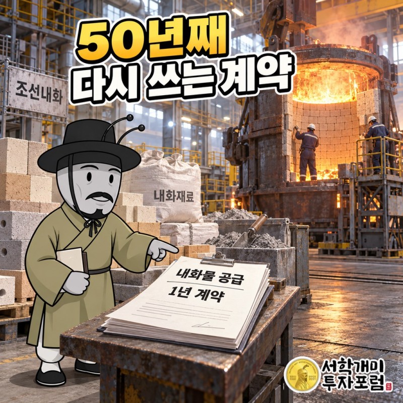 2023년 인적분할 뒤 이인옥 회장 → CR홀딩스(23.95%) → 조선내화(59.03%)로 이어지는 지배 구조와, 회장 개인 지분이 21.5%에서 10.72%로 줄어든 변화를 나란히 보여 주는 도식