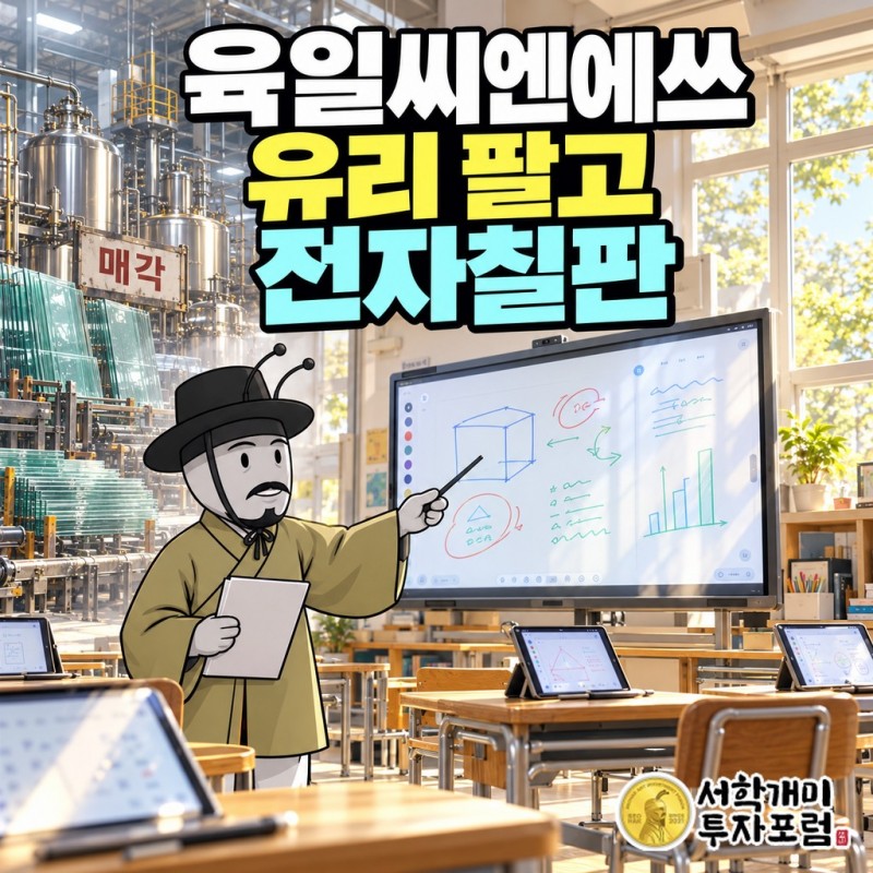 스마트폰 강화유리 가공업체였던 육일씨엔에쓰가 유리 공장과 화학 자회사를 팔고 바이오 사업목적을 올린 임시주총을 앞둔 모습