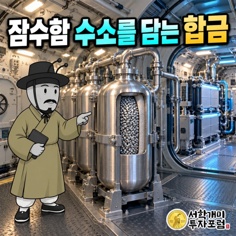 원일티엔아이의 잠수함용 수소저장합금과 도시의 수소 공급설비를 연결하는 에너지 장비 사업