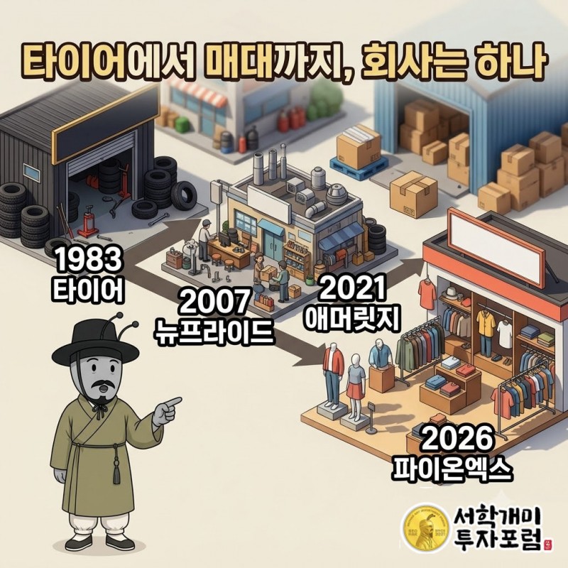 뉴프라이드와 애머릿지는 같은 회사의 지난 이름입니다