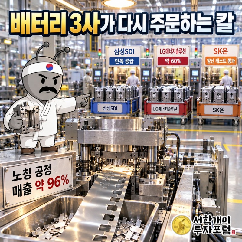 유진테크놀로지 리드탭 연표: 2014년 개발 착수, 2019년 대통령 표창, 2024년 7월 청주공장 첫 대량양산, 2025년 논크롬 리드탭 혁신상, 2027년 전고체용 약 250만 셀 양산 목표