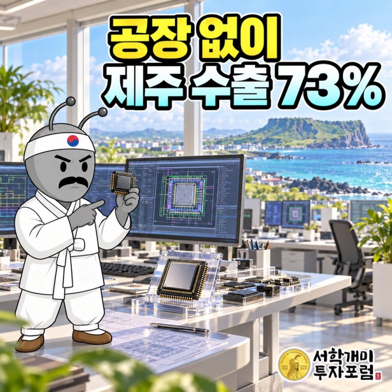 제주 본사에서 설계한 저전력 메모리 칩이 대만 파운드리를 거쳐 해외 고객에게 가는 제주반도체의 사업 모습