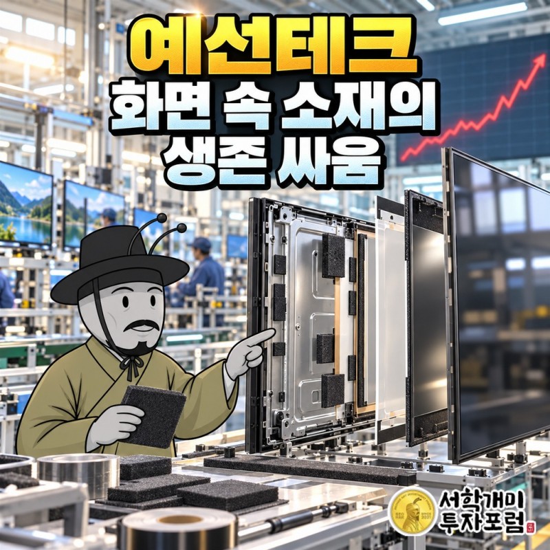 디스플레이 패널 안쪽에 들어가는 테이프와 패드, 그리고 전기차 배터리용 내화시트를 만드는 점착소재 회사 예선테크