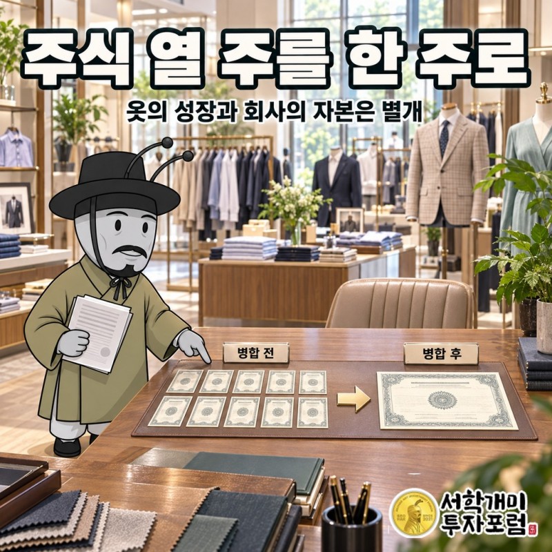 최혜원 대표의 「유동성 위기에서 비롯된 것은 아니다」 발언 옆에 형지I&C 상반기 말 현금성 자산 28억원(54% 감소)과 1년 안에 갚을 차입금 약 91억원을 막대로 나란히 놓은 비교 도판